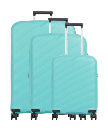 Travelite Burano Kuffertsæt (4 hjul) aqua