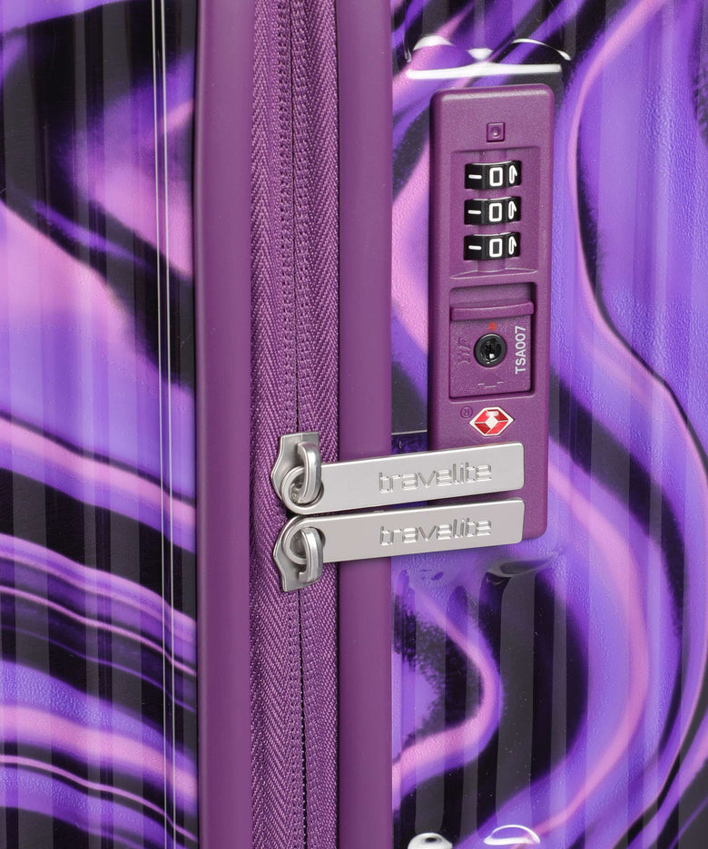 Travelite Lascana Edition Spinner (4 wheels) purple swirl