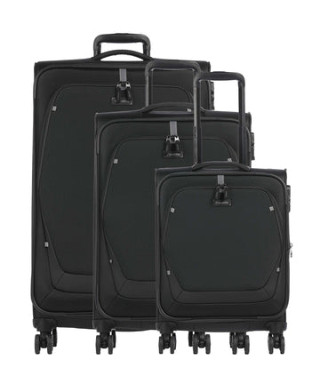 Travelite Umbria Kuffertsæt (4 hjul) black