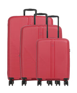 Travelite Air Stripe Kuffertsæt (4 hjul) red