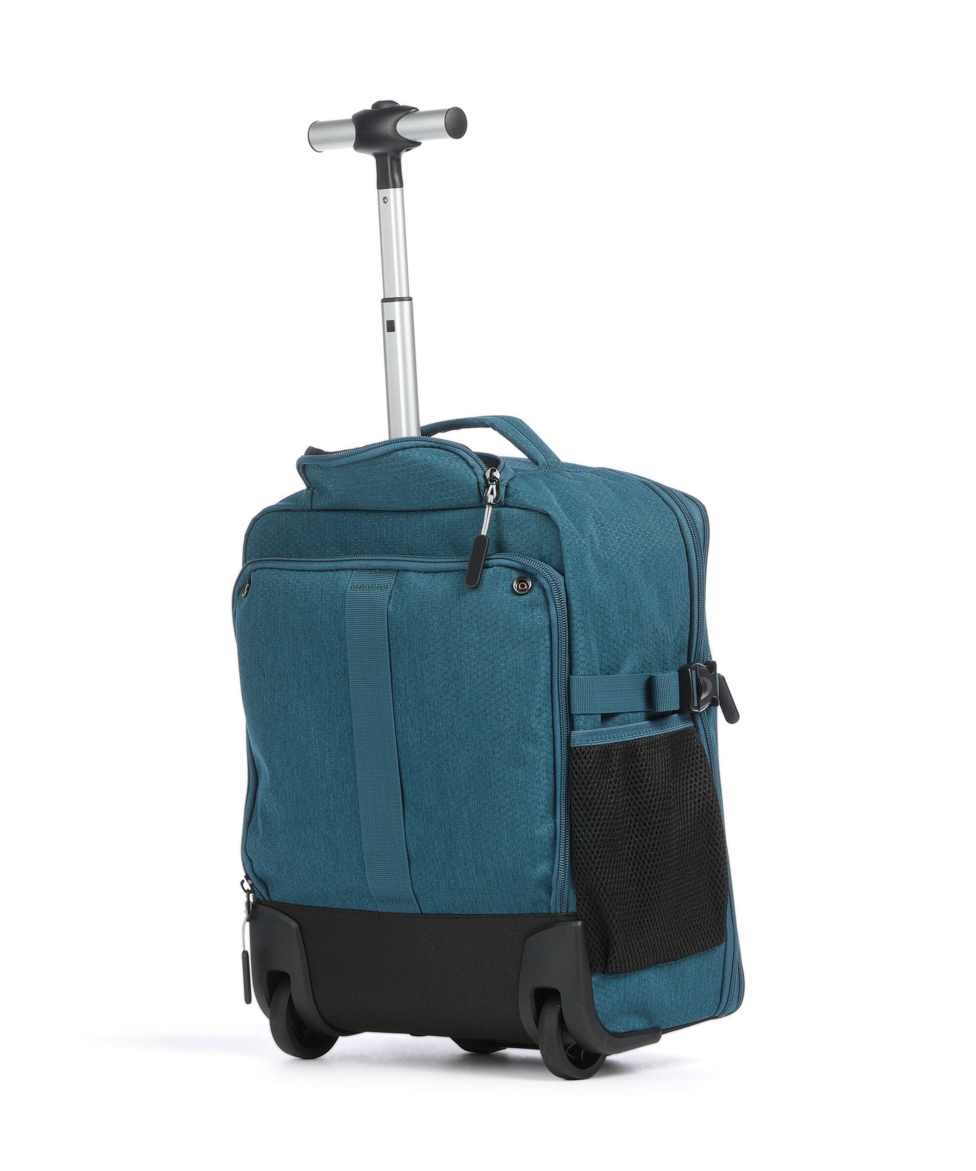 Travelite Kick Off Backpack with wheels petrol