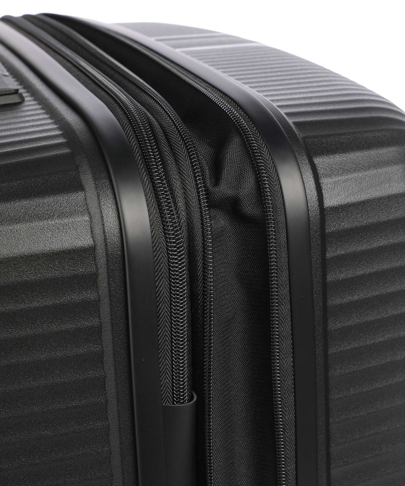 Travelite Air Stripe Slim Suitcase set (4 wheels) black