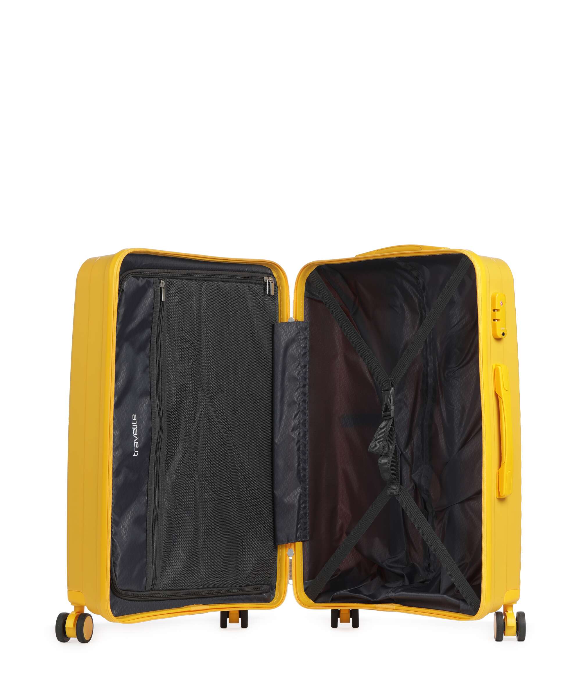 Travelite Pacific Suitcase set (4 wheels) yellow