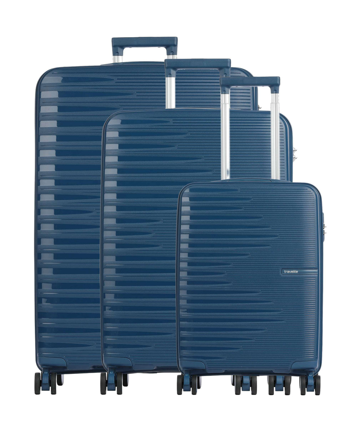 Travelite Pacific Suitcase set (4 wheels) petrol
