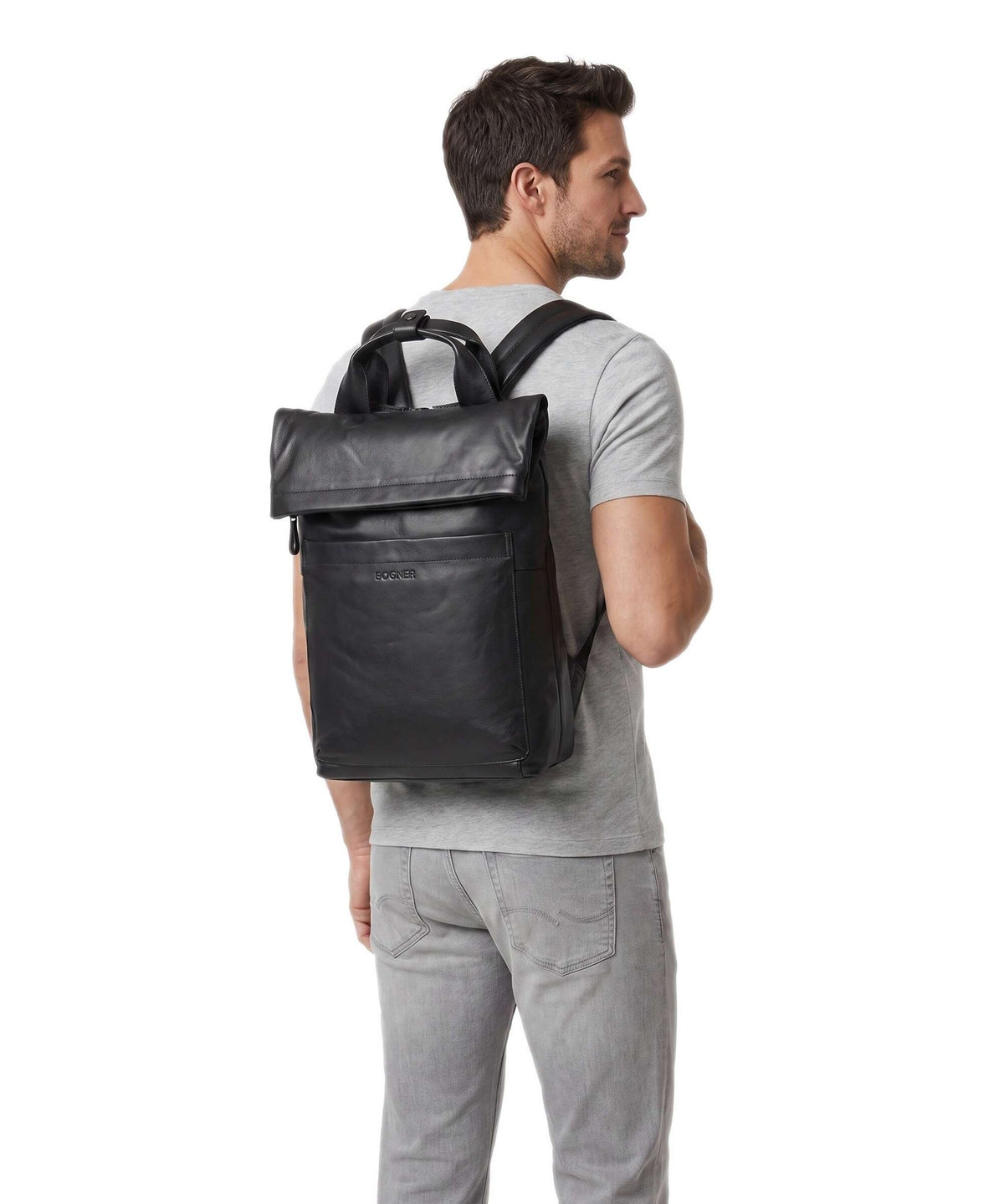 Bogner Calgary Leon Rolltop backpack black
