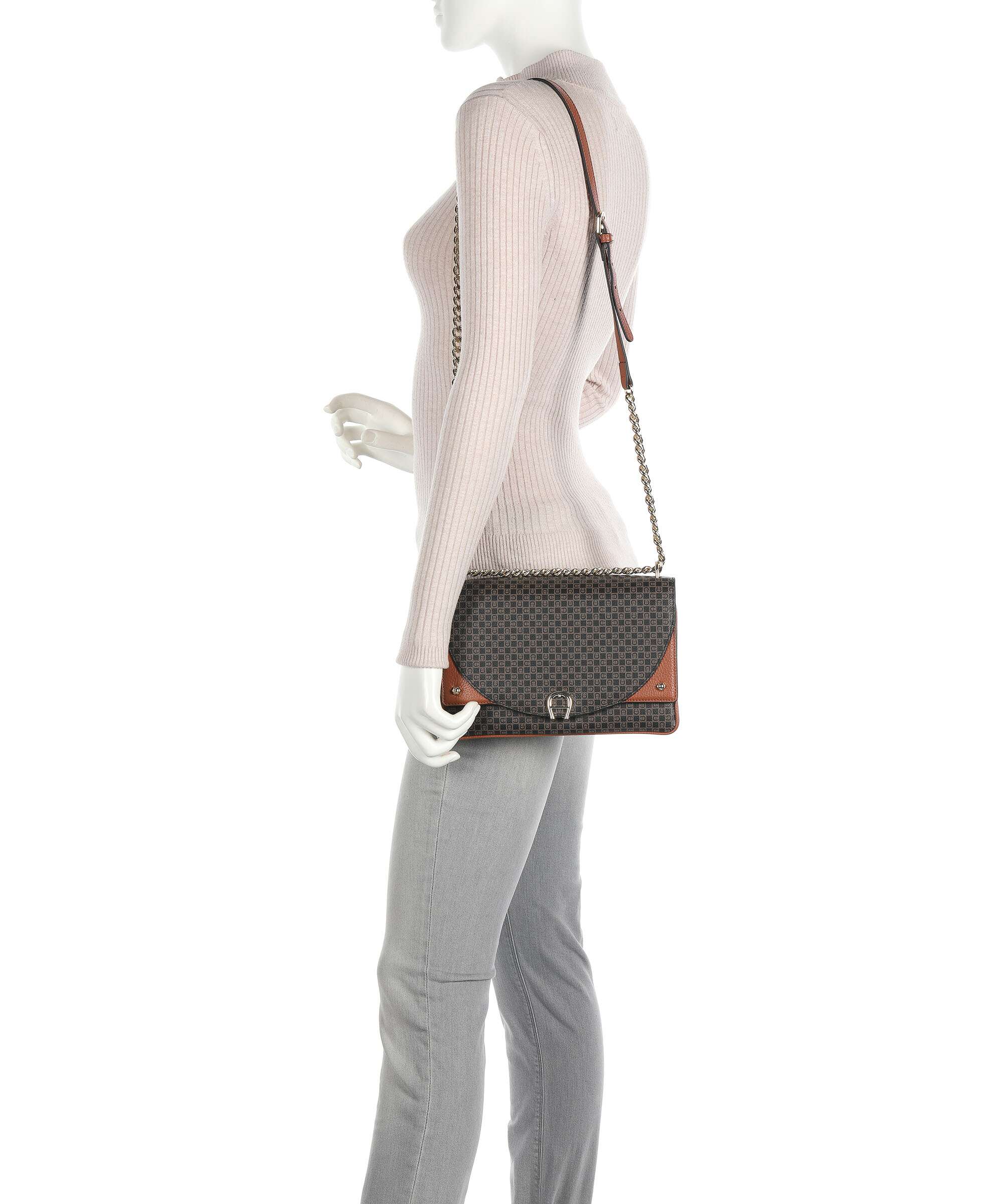 Aigner Diadora S Shoulder bag cognac brown