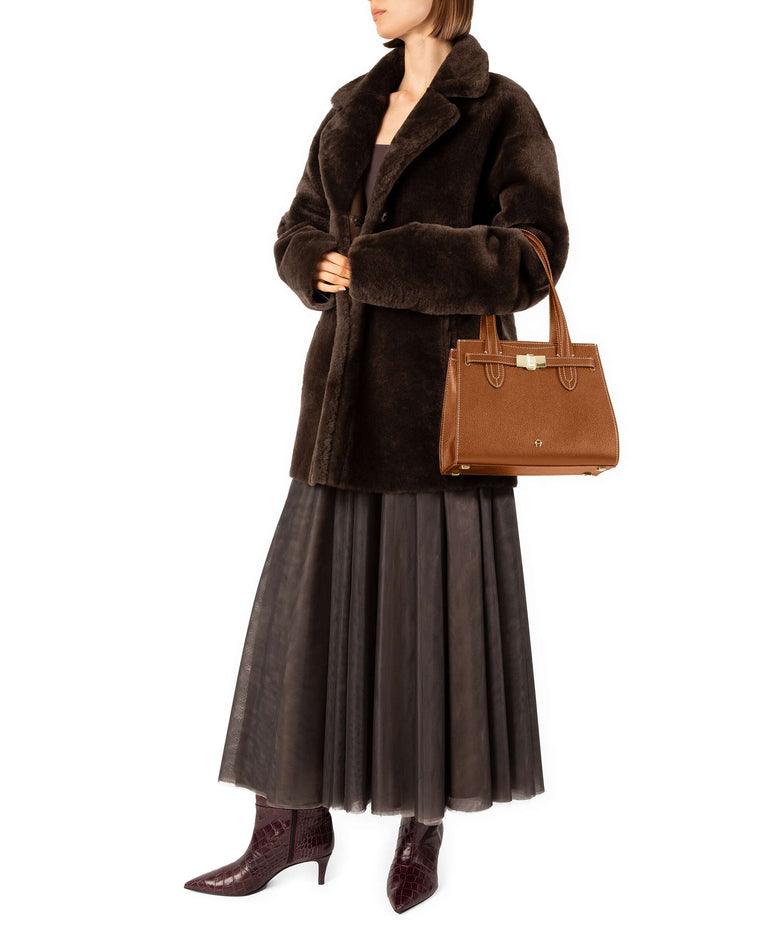 Aigner Farah M Shoulder bag cognac brown