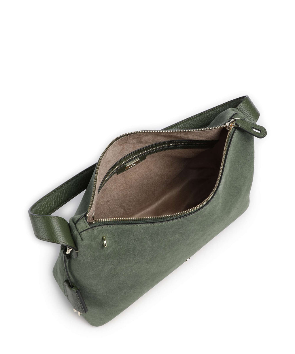 Aigner Delia M Hobo bag dark olive