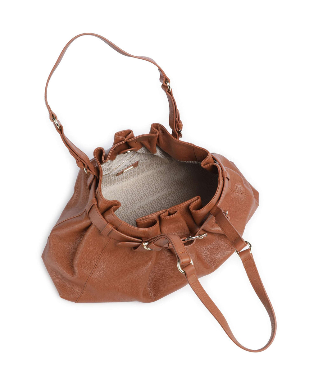 Aigner Lavinia M Hobo bag cognac brown