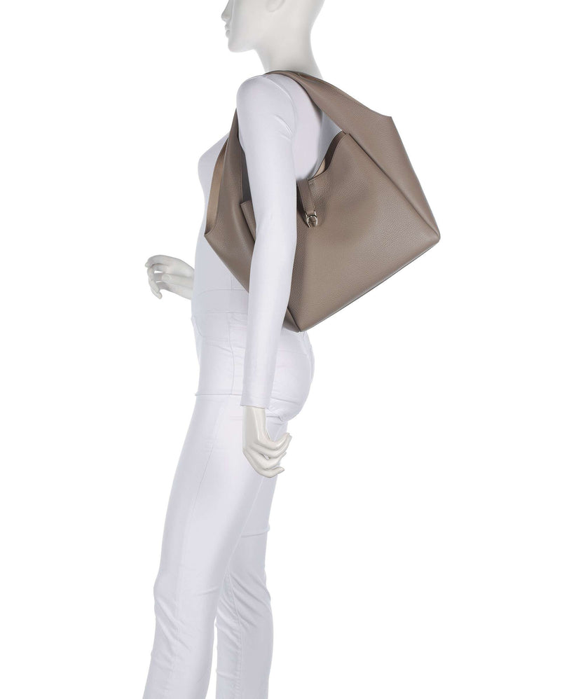 Aigner Zaira M Hobo bag taupe