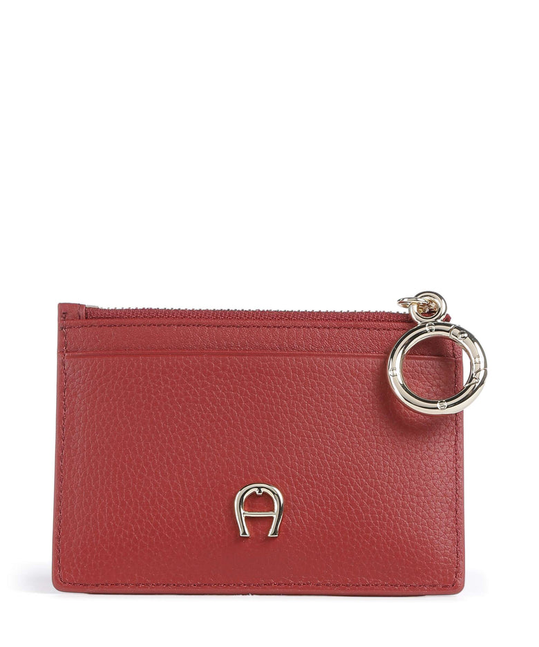 Aigner Zita Credit card holder burnt red