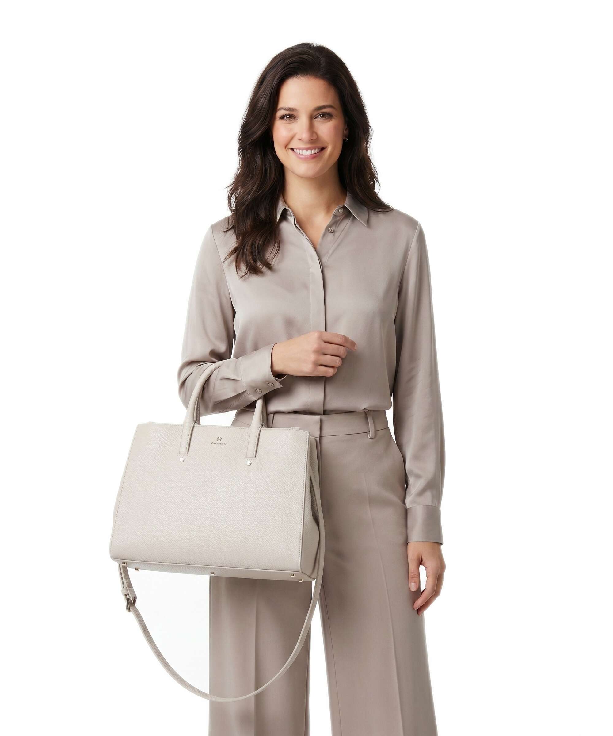 Aigner Ivy L Handbag fog beige