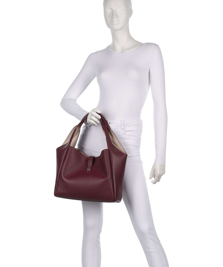 Aigner Zaira M Hobo bag burgundy