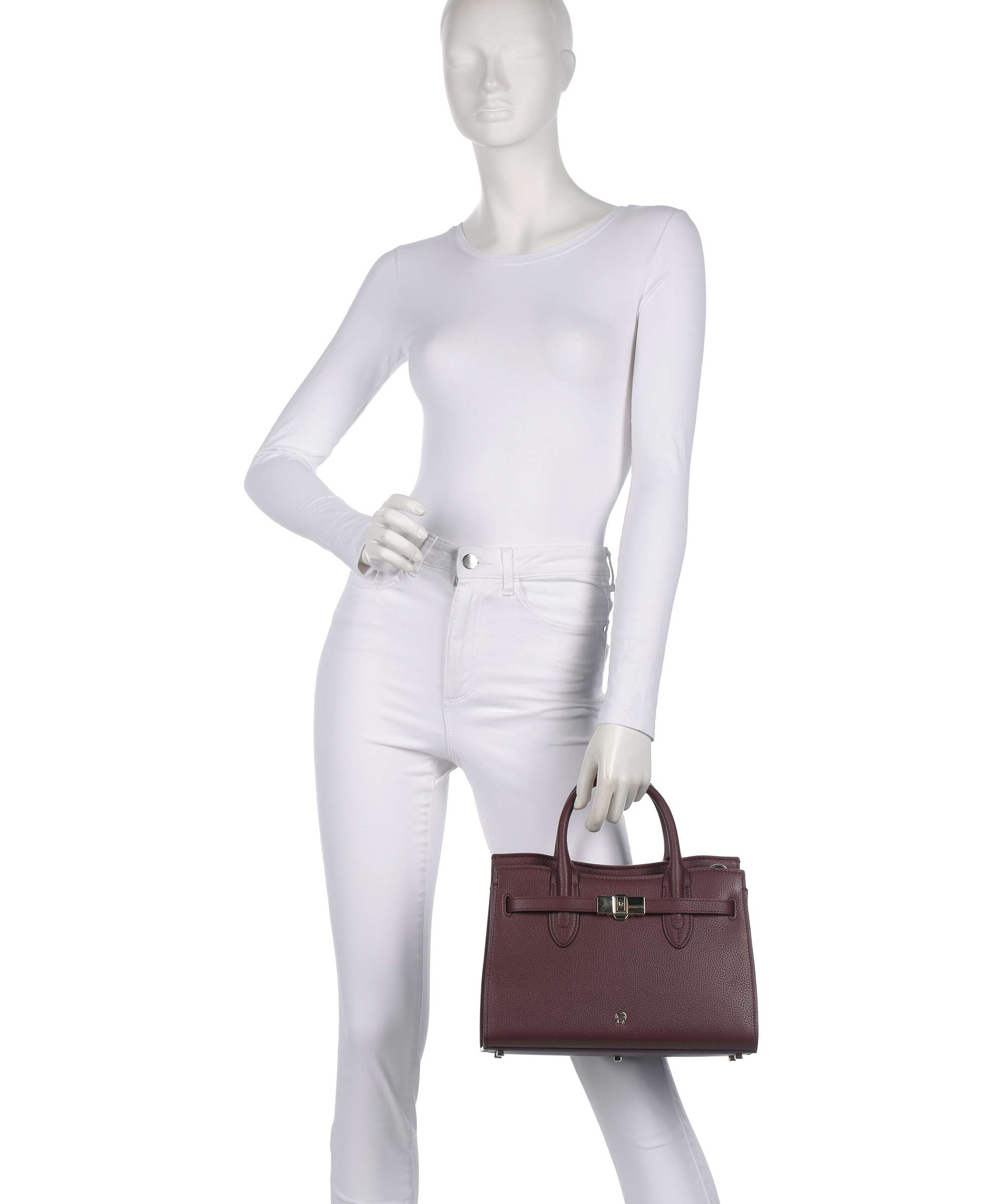 Aigner Farah M Handbag port red