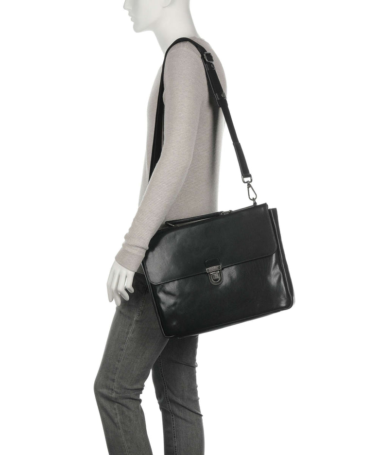 Leonhard Heyden Roma Briefcase black