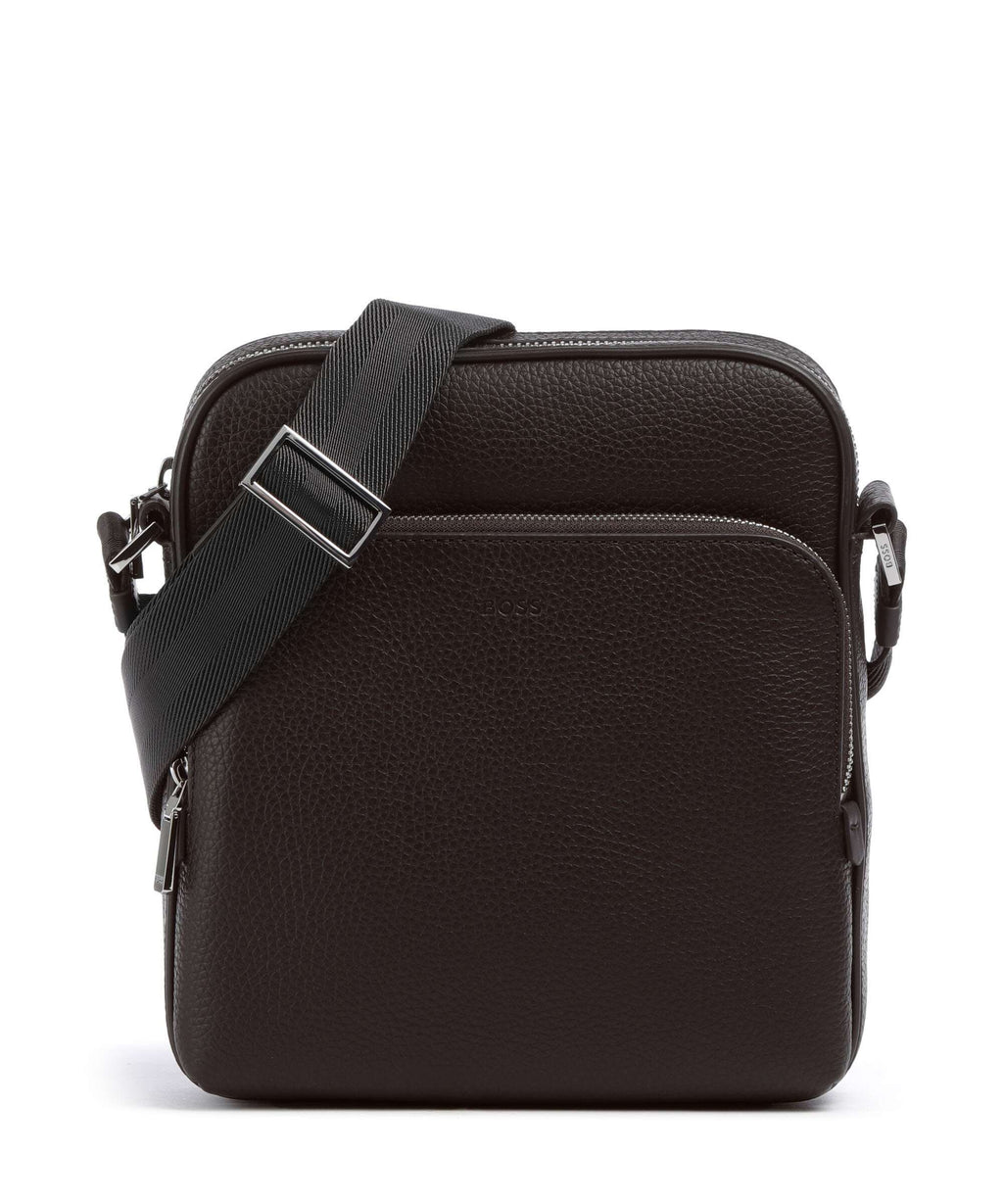 BOSS Crosstown Crossbody bag dark brown
