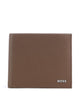 BOSS Crosstown Credit card holder medium brown
