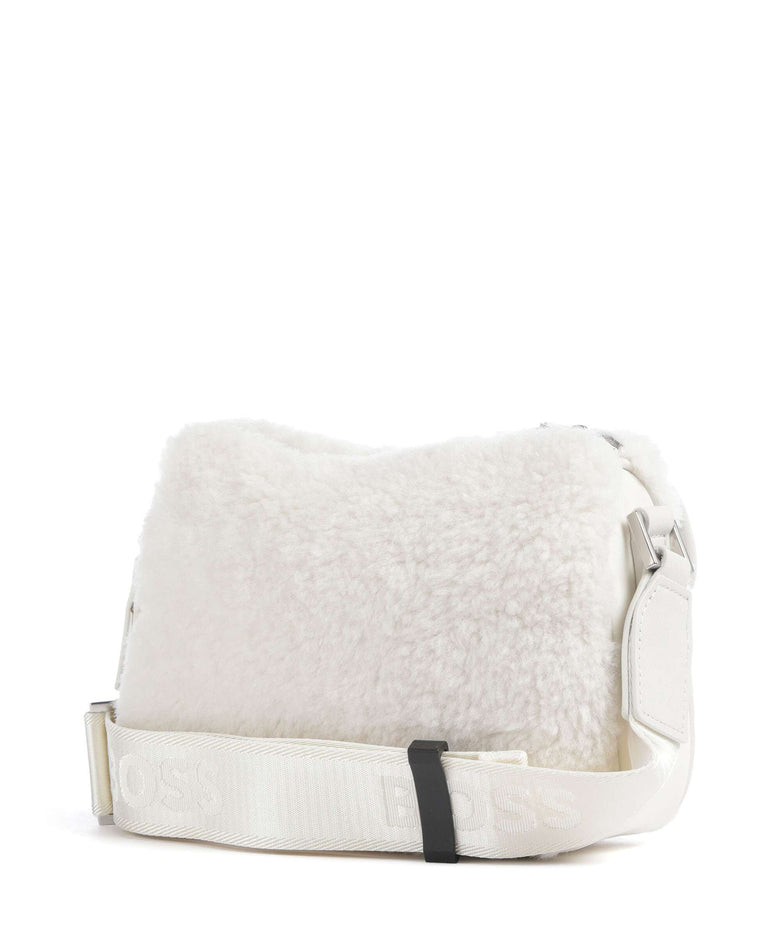 BOSS B Icon Crossbody bag open white