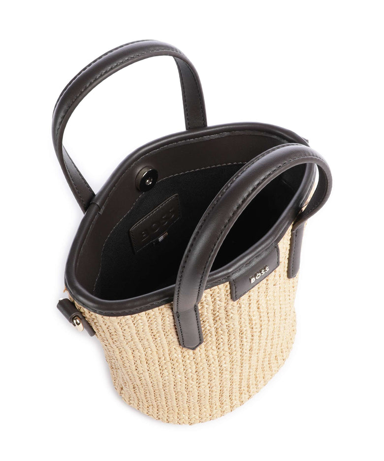 BOSS Jala Bucket bag open white