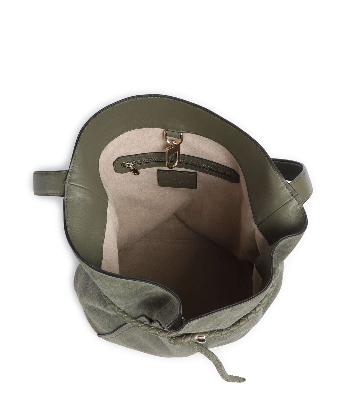 BOSS Revers Bucket bag dark green
