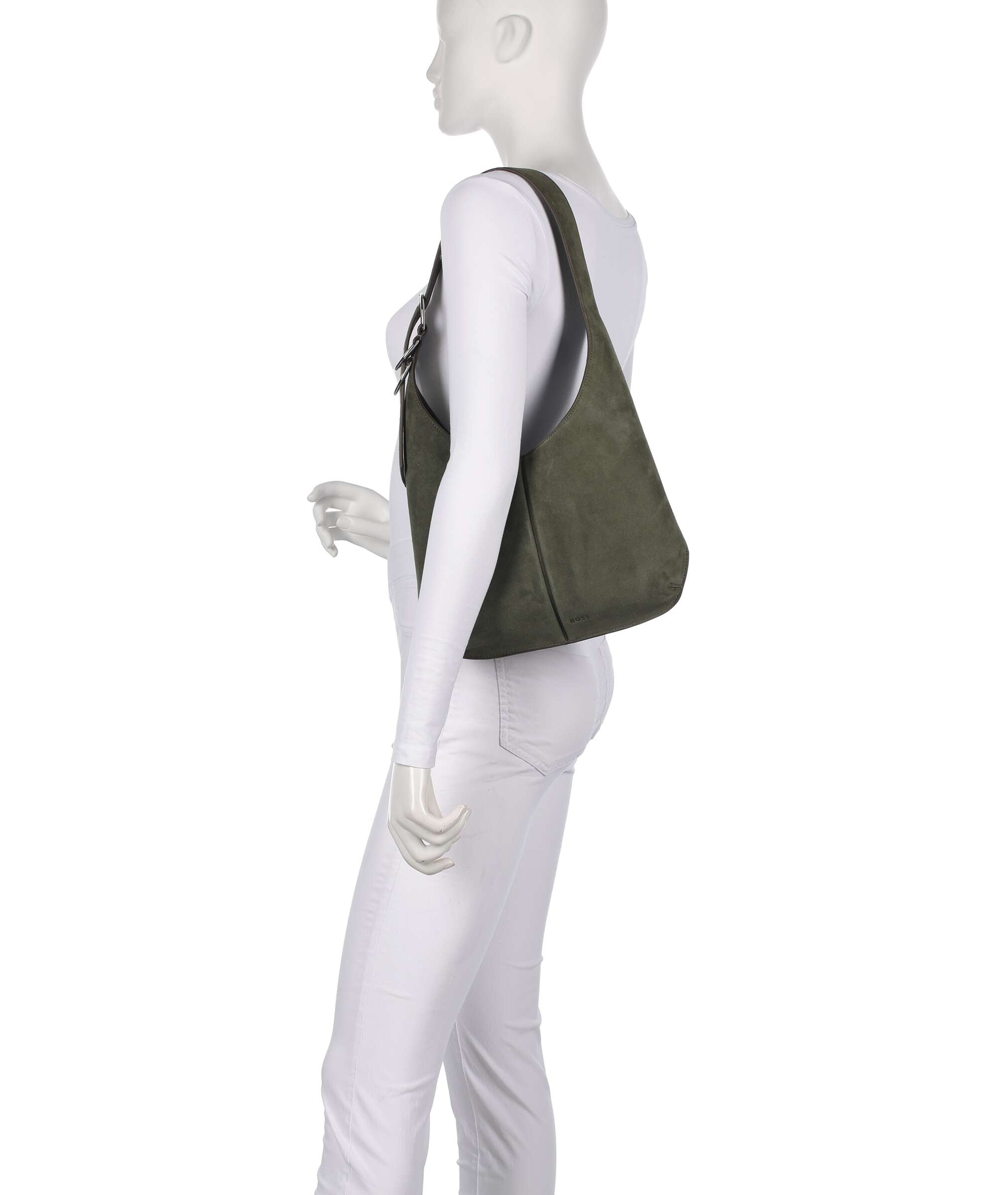 BOSS Clarice Hobo bag dark green