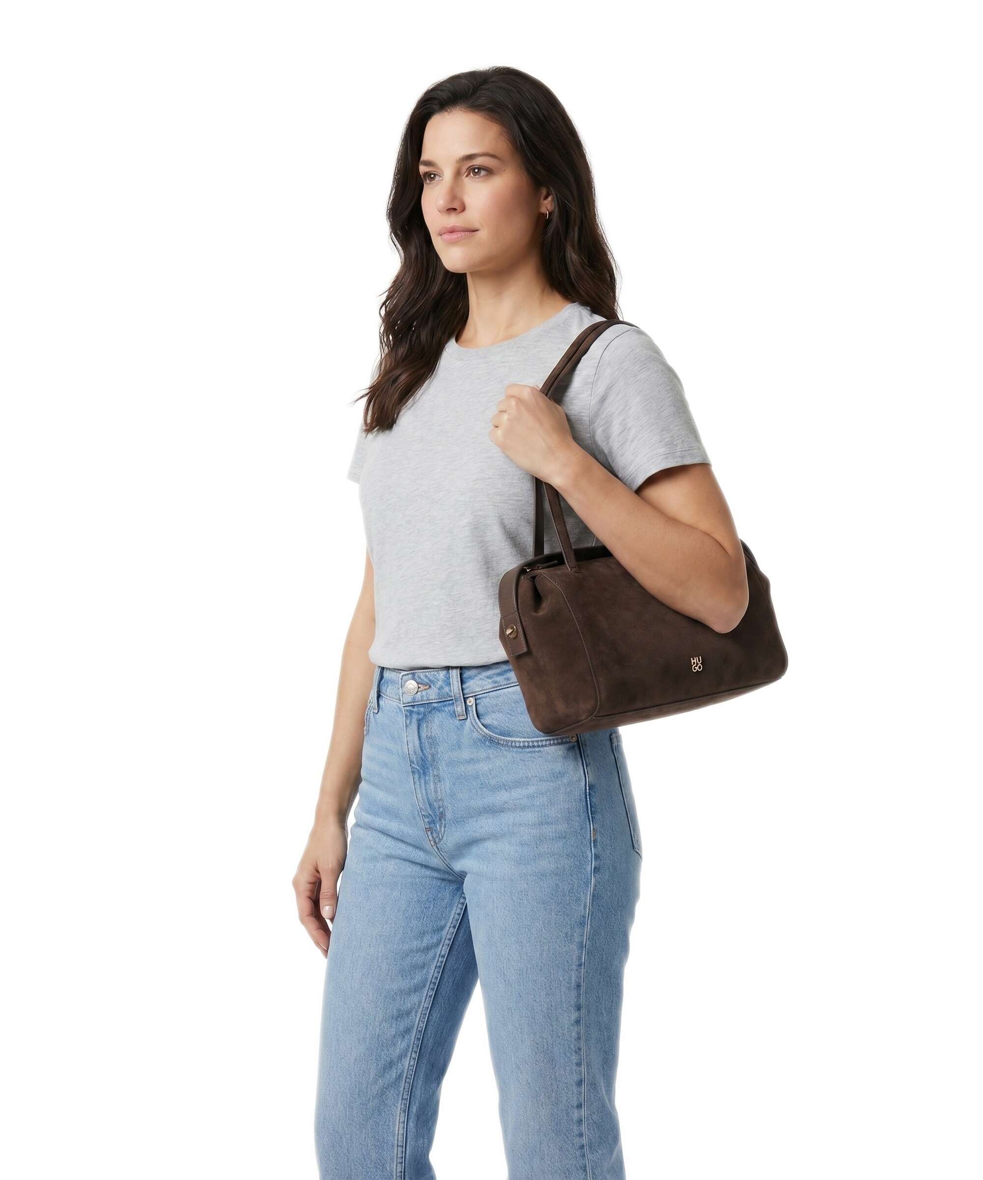 Hugo Meelo Shoulder bag darkbrown