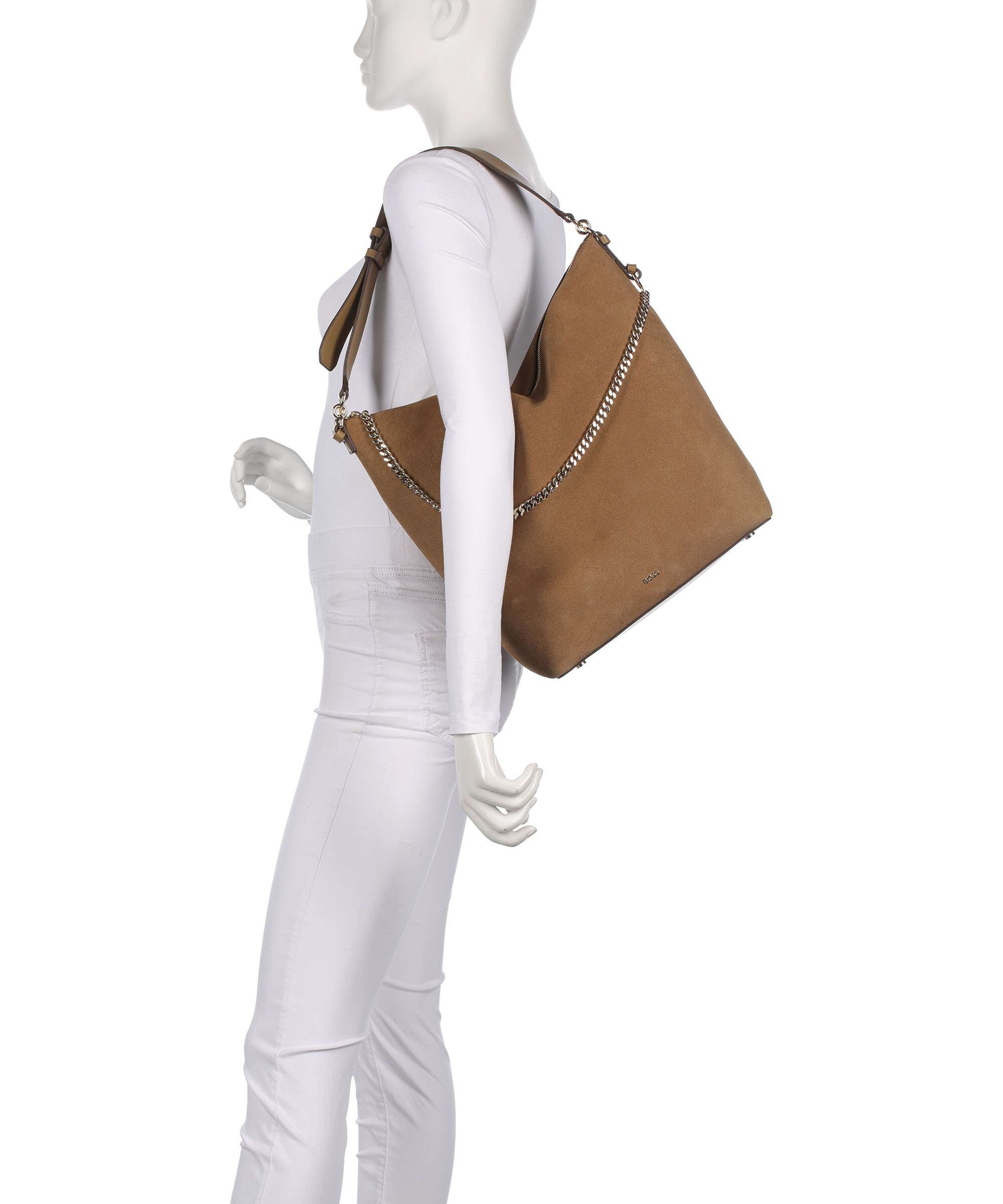 BOSS Yelena Hobo bag medium beige
