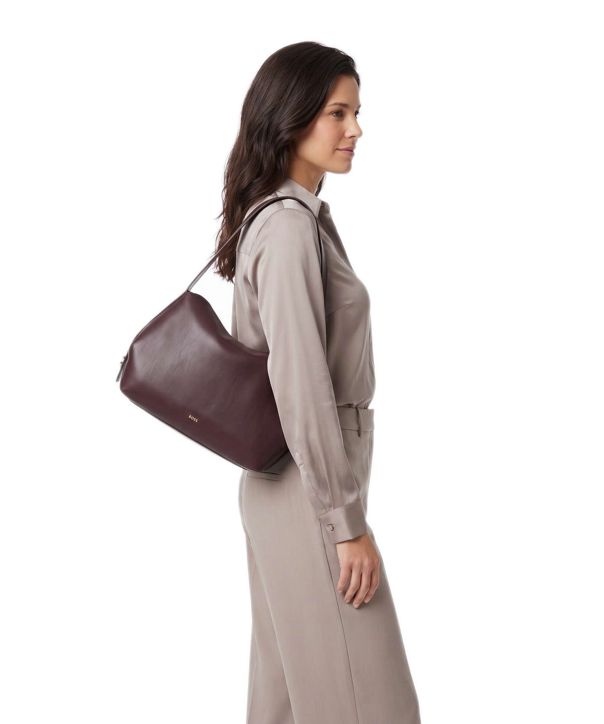 BOSS Caylie Shoulder bag open purple