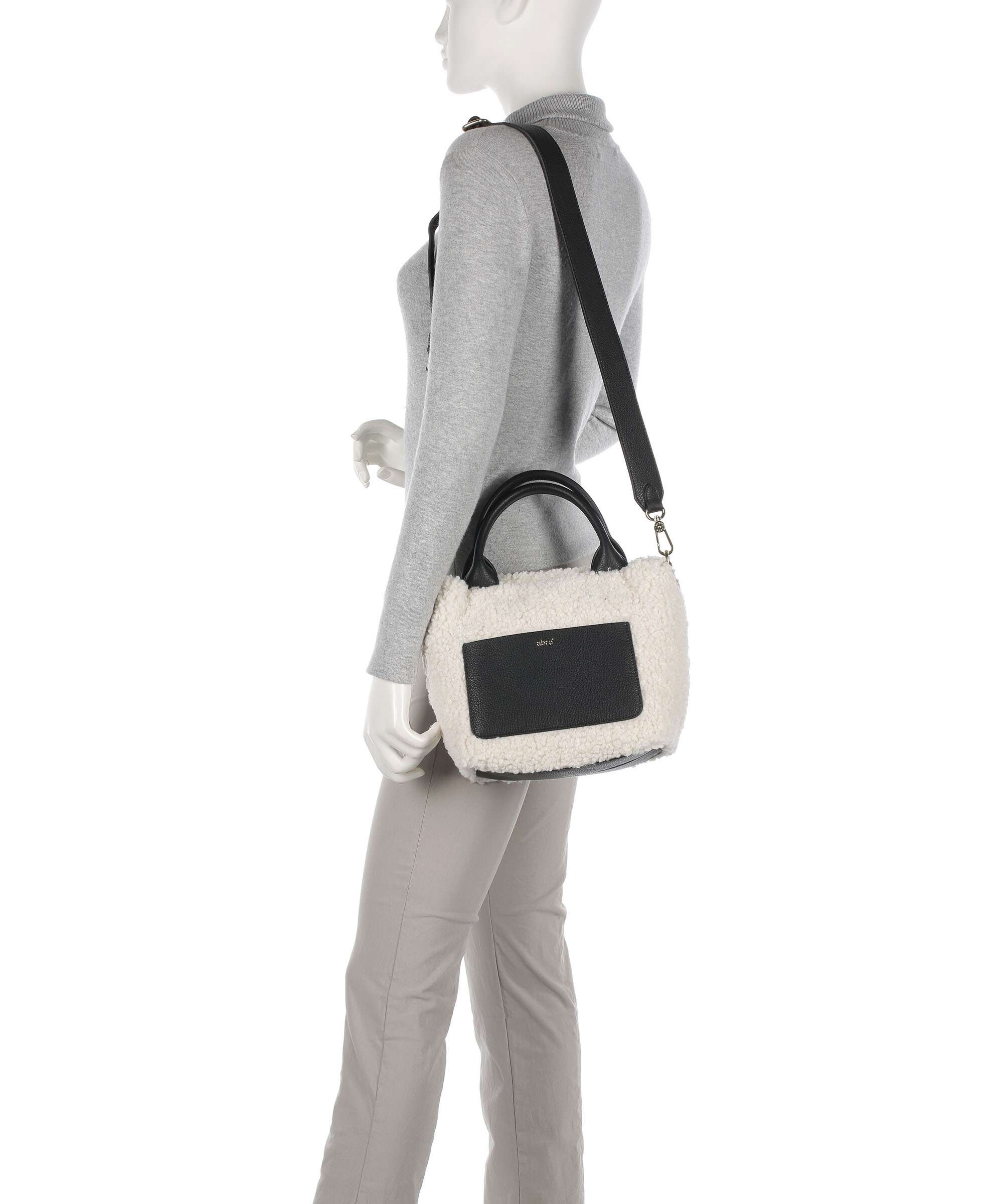 Abro Florian Raquel Handbag ivory/black
