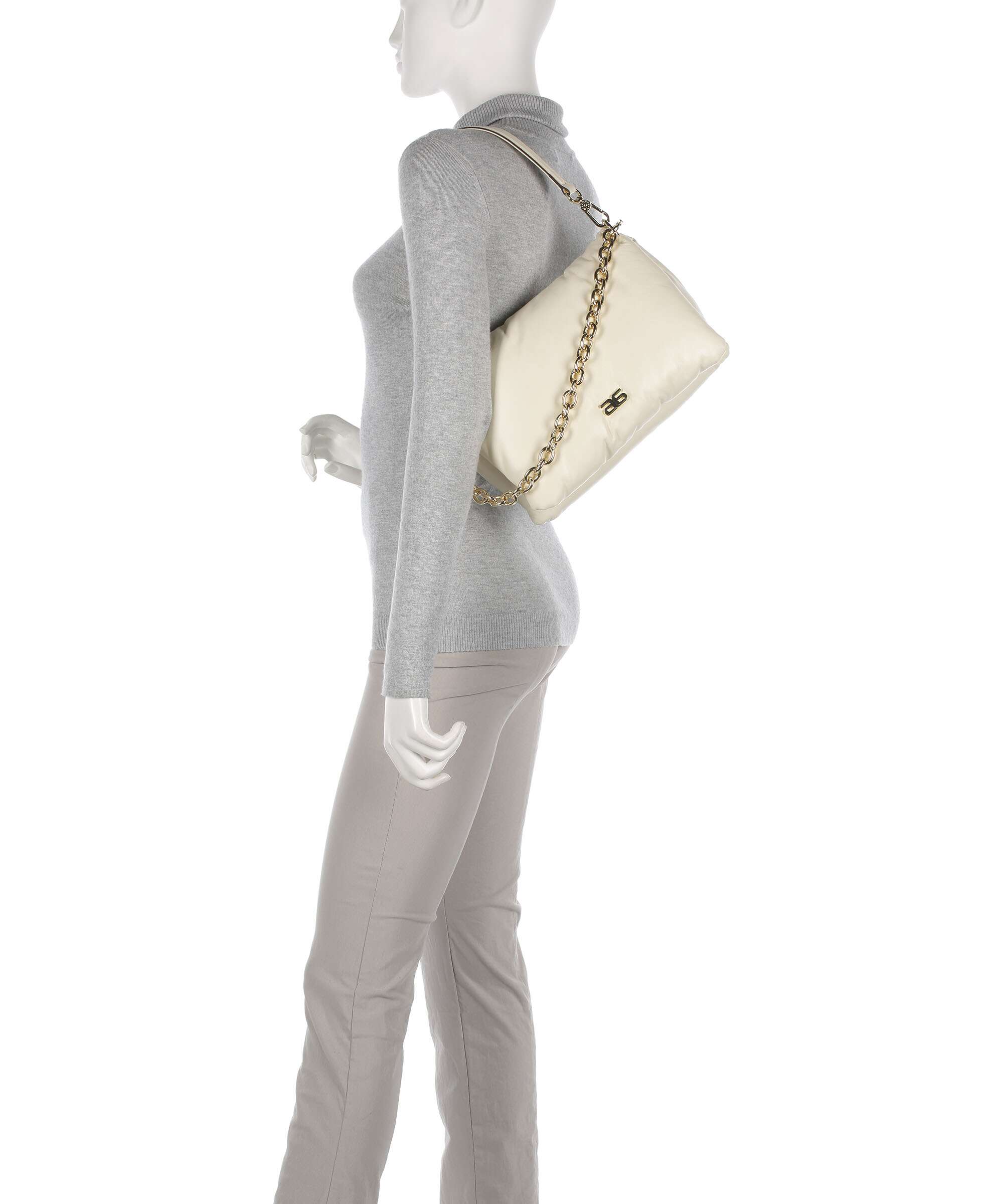 Abro Piuma Lucido Puffer Shoulder bag milk
