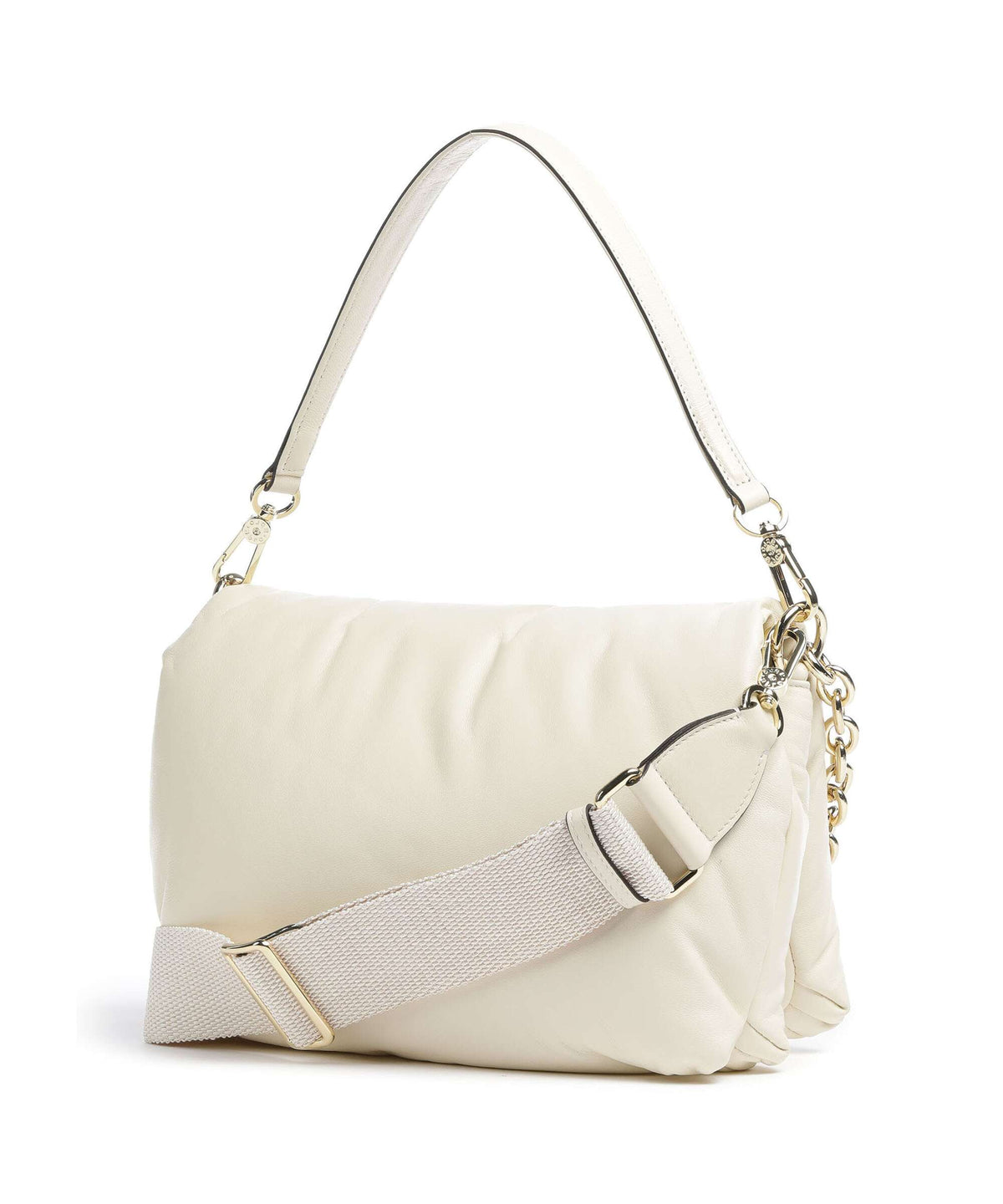 Abro Piuma_Lucido Puffer Shoulder bag milk