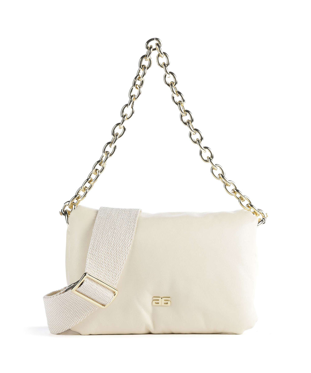 Abro Piuma Lucido Puffer Shoulder bag milk