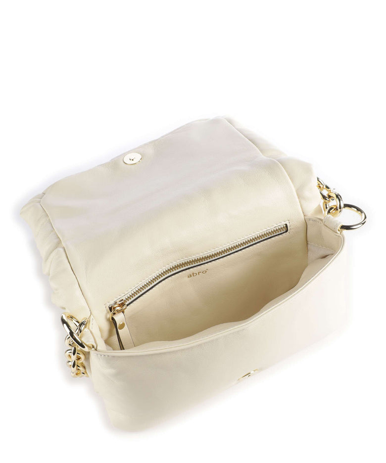 Abro Piuma Lucido Puffer Shoulder bag milk