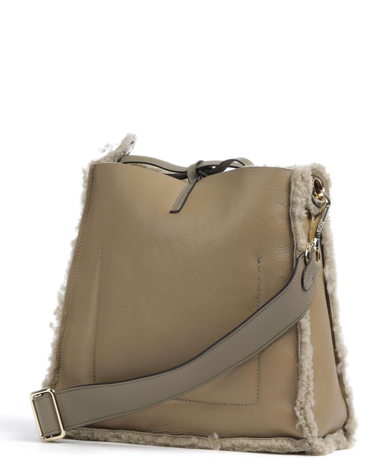 Abro Shearling Raquel Crossbody bag siena