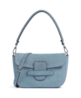 Abro Suede Camilla Skuldertaske blue