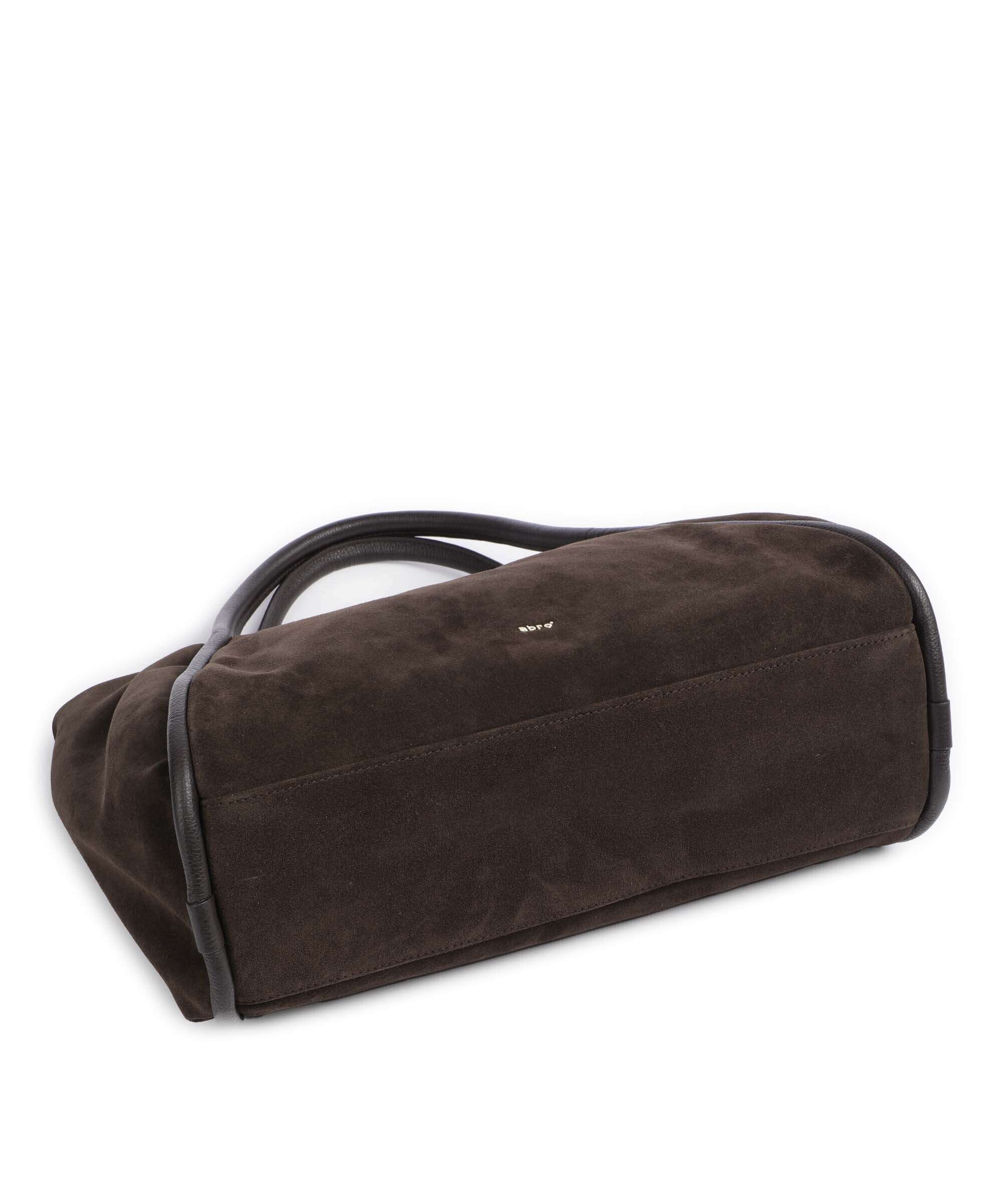 Abro Suede Willow Handbag brown