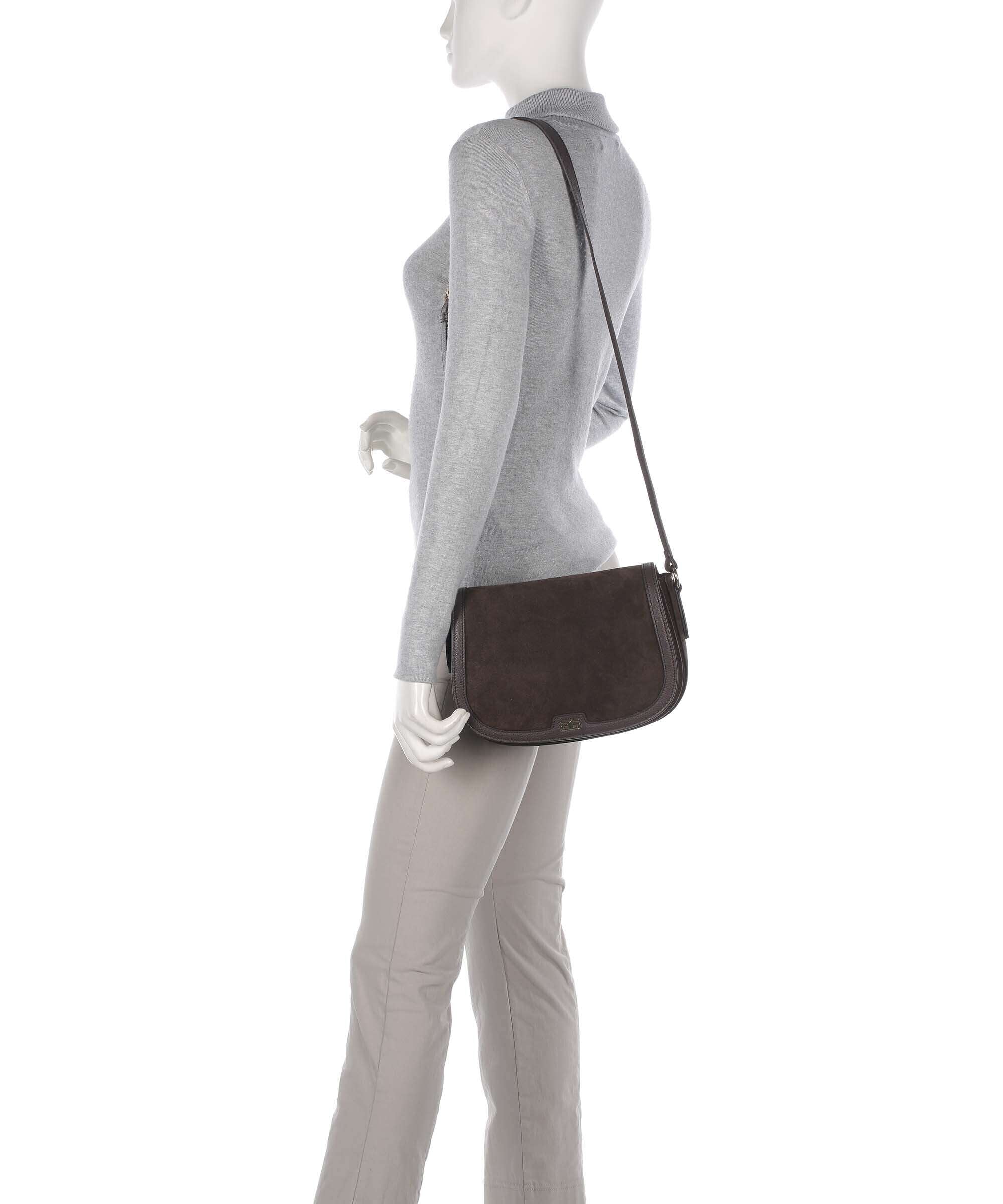 Abro Suede Rosalia Crossbody bag brown