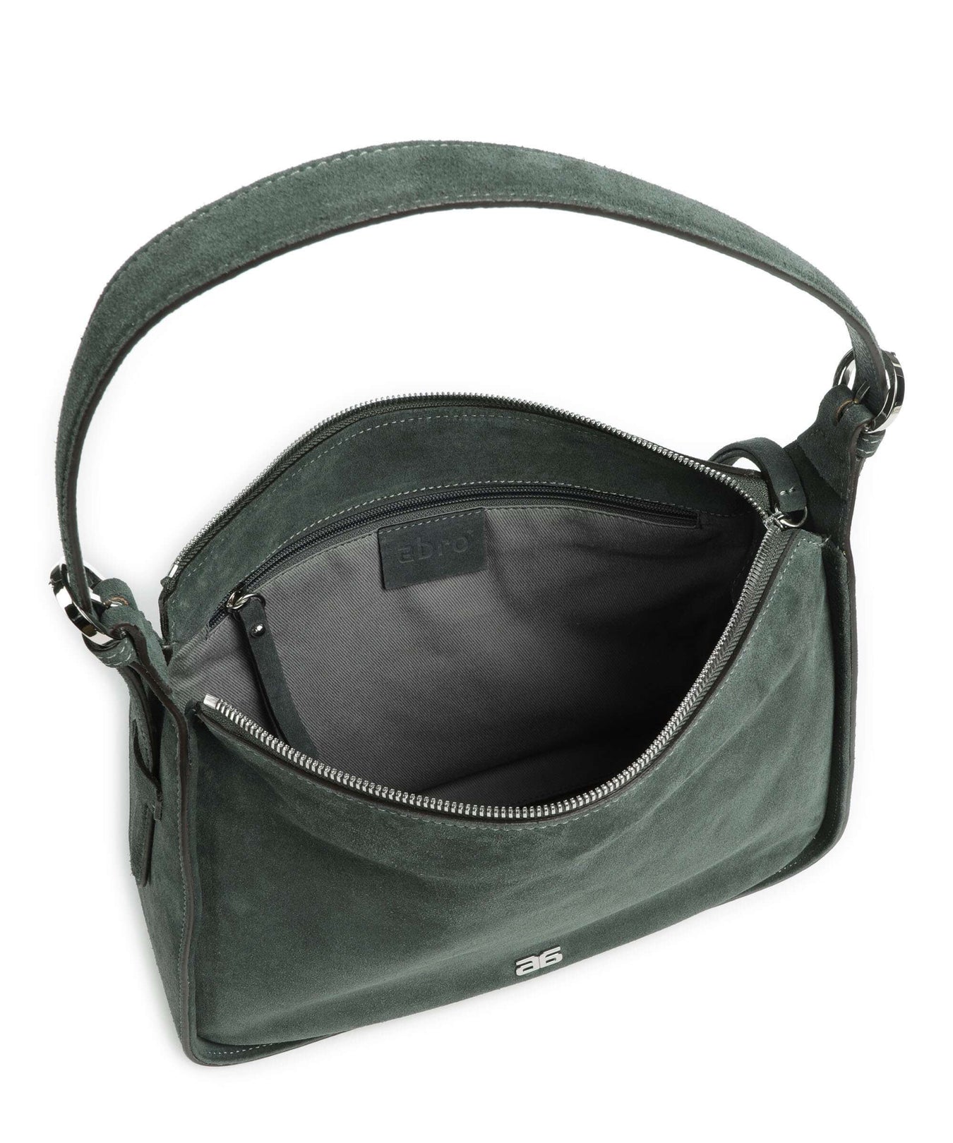 Abro Suede Best Friend Hobo bag sage