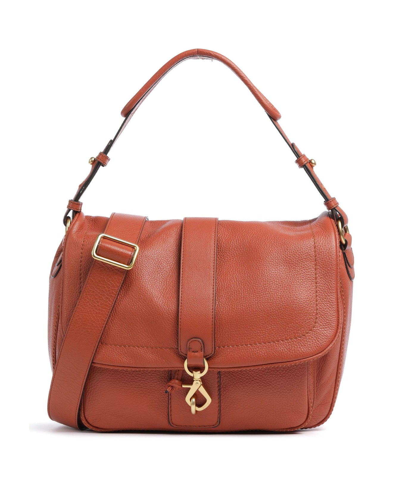 Abro Dalia Star Saddle Hobo bag orange