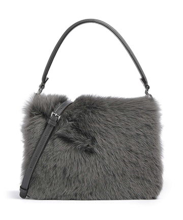 Abro Shearling Astor Skuldertaske grey