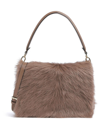 Abro Shearling Astor Skuldertaske camel
