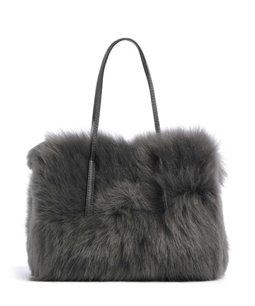 Abro Shearling Noelle Håndtaske grey