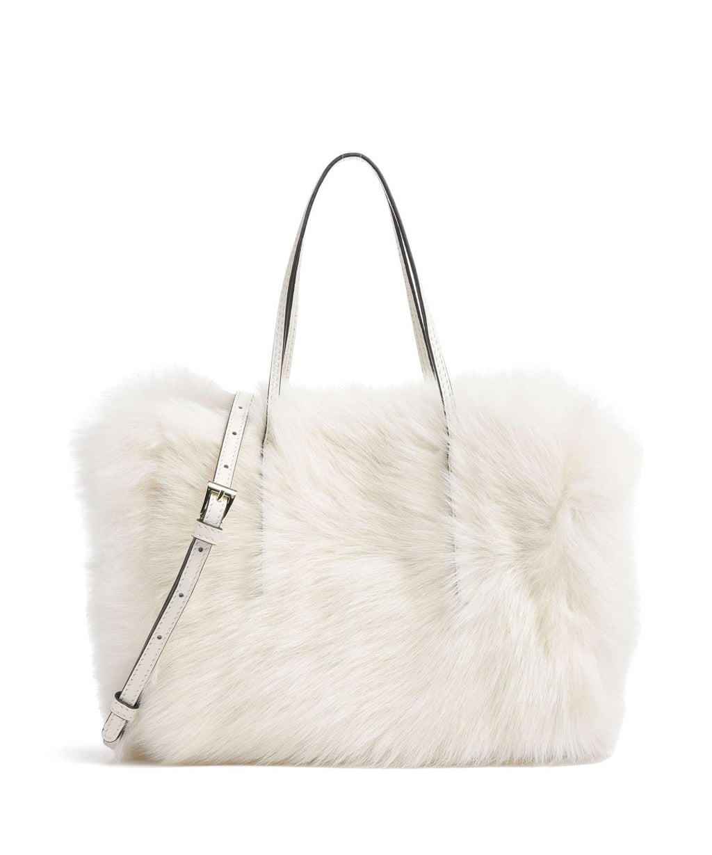 Abro Shearling Noelle Handbag beige