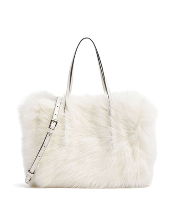 Abro Shearling Noelle Håndtaske beige