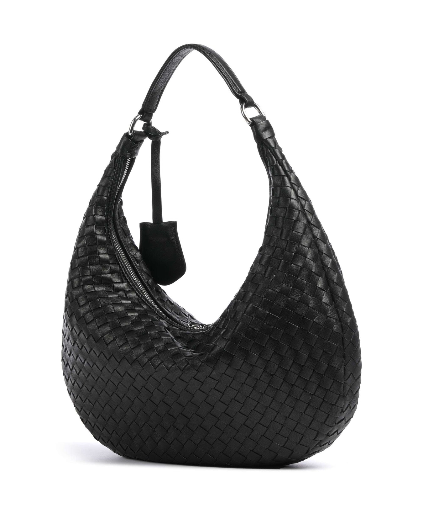 Abro Piuma Nana Hobo bag black/nickel