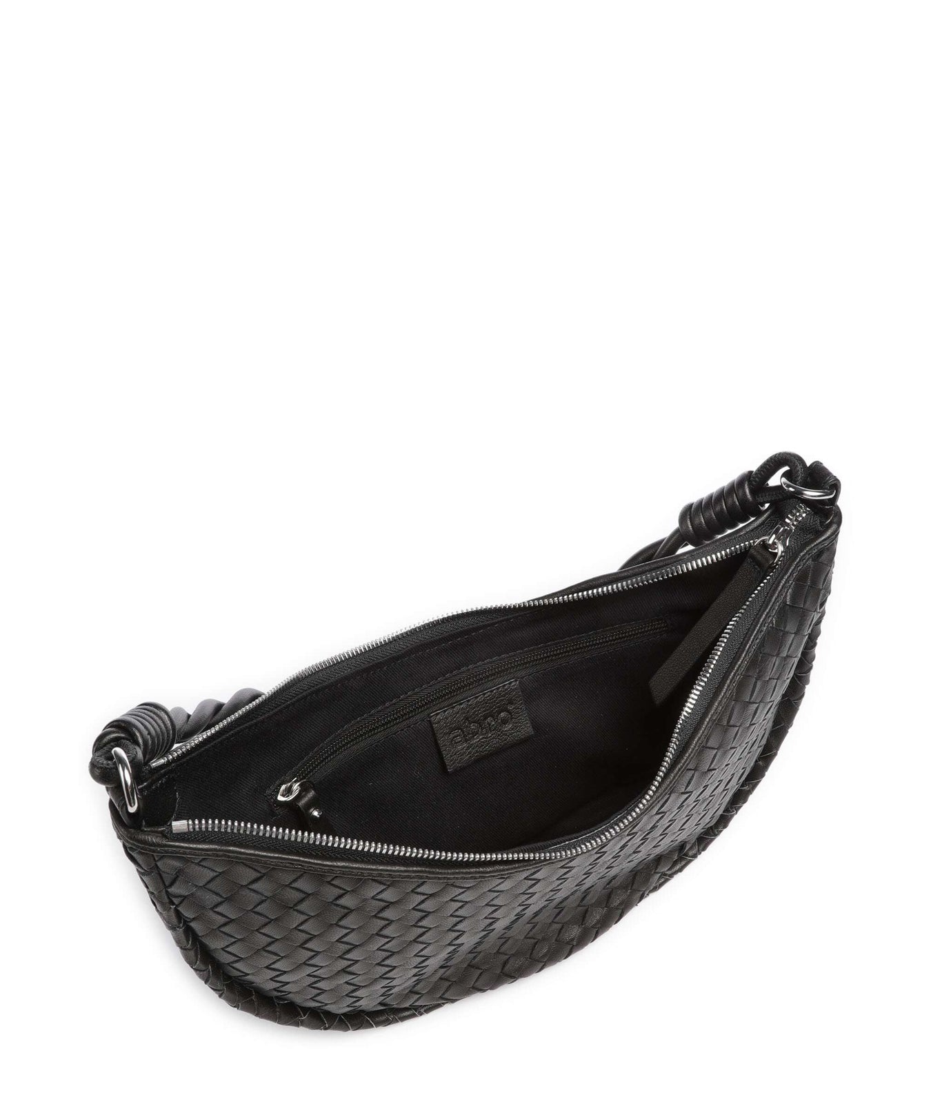 Abro Piuma Moon Shoulder bag black/nickel