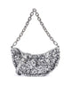 Abro Sequins Moon Skuldertaske silver