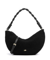 Abro Shearling Moon Skuldertaske black/gold