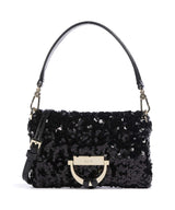Abro Sequins Temi Skuldertaske black/gold