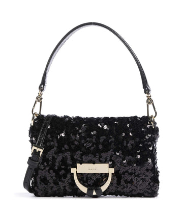 Abro Sequins Temi Skuldertaske black/gold
